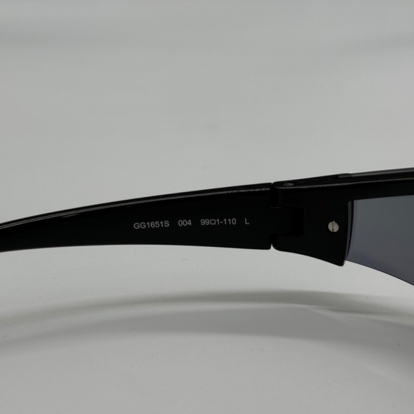 NEW GG1651S 004 GUCCI BLACK SILVER GEOMETRIC UNISEX GUCCI SUNGLASSES - Picture 9 of 12